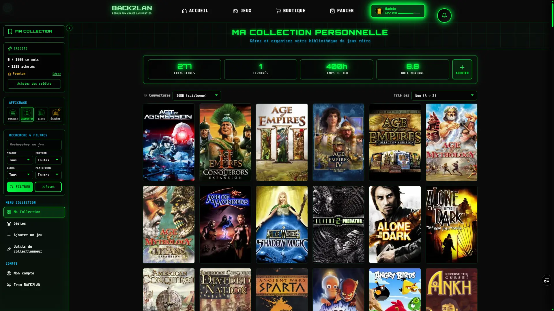 BACK2LAN: PC Retrogaming Collection, Shop & LAN OS