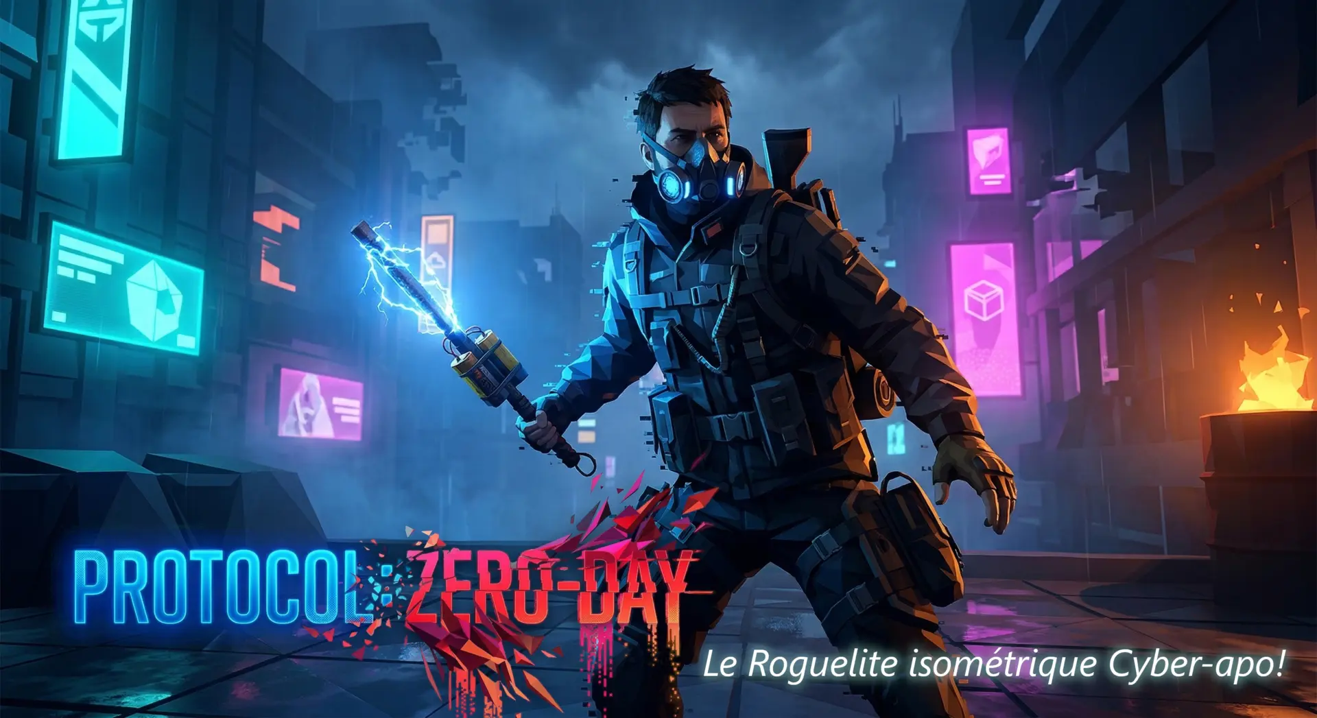 PROTOCOL: Zero-day — Cyber-Apocalyptic Isometric Roguelite